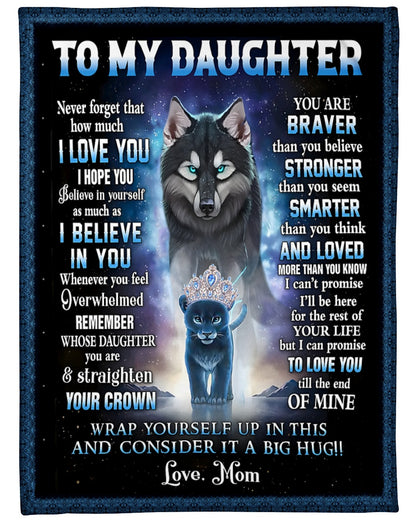 Special Gift For Your Daughter Blanket - From Mom (SKUB12-88)