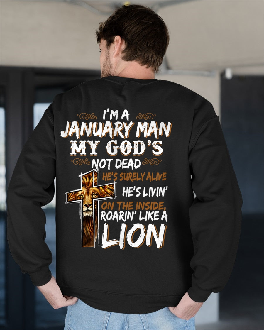 ccdi01 - I’M A JANUARY MAN MY GOD’S NOT DEAD - male (SKU2604-307-01)