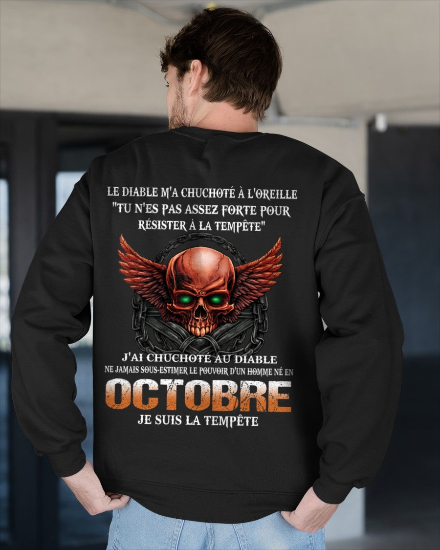 fr10 - Ne Jamais Sous-Estimer le Pouvoir d’un Homme Né en Octobre – T-Shirt Homme - male / CCDI10 (SKU2605-92-10)