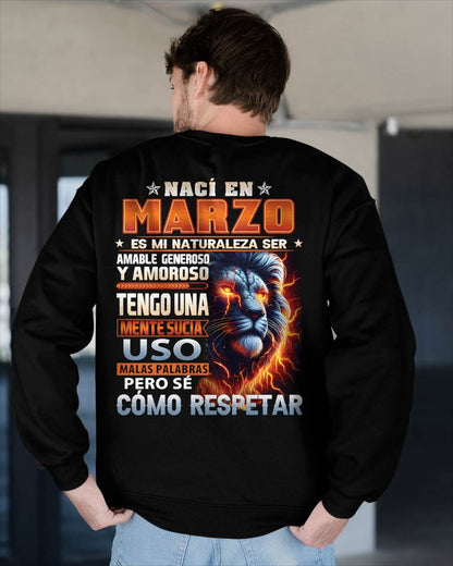 MARZO - MENTE SUCIA PERO SÉ RESPETAR - REGALO DE CUMPLEAÑOS PARA HOMBRES - CCDI03sp (SKU10-68-03)