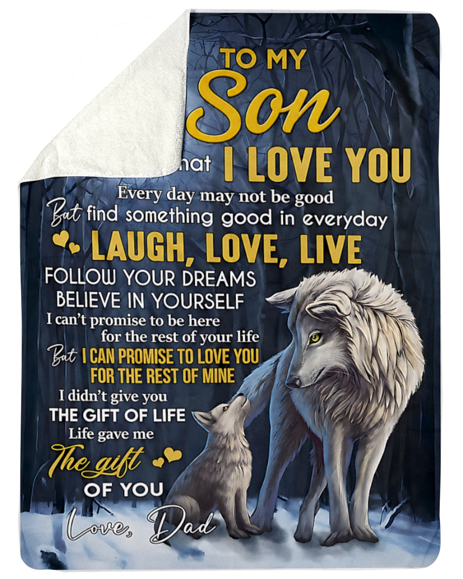Special Gift For Your Son Blanket - From Dad (SKU2606-35)
