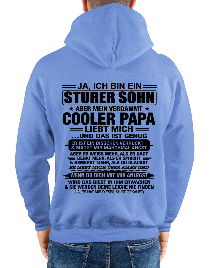 DEU00 - JA, ICH BIN EIN STURER SOHN T-SHIRT – GEBURTSTAGSGESCHENK VON EINEM -PAPA - ccdi00 (SKU2606-257-00)