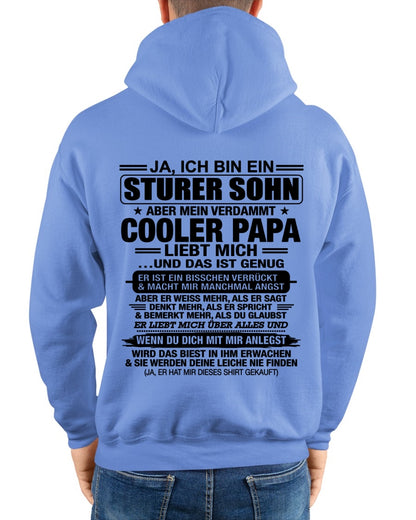 DEU00 - JA, ICH BIN EIN STURER SOHN T-SHIRT – GEBURTSTAGSGESCHENK VON EINEM -PAPA - ccdi00 (SKU2606-257-00)