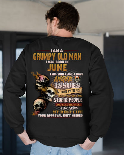 I AM A GRUMPY OLD MAN I WAS BORN IN JUNE male (SKU08-67-06)