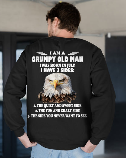 I'M A GRUMPY OLD MAN BORN IN JULY AND I HAVE 3 SIDES - ccdi07 male (SKU-S3-07)