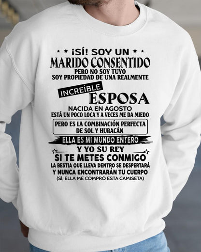 Agosto - Esposa increíble - Regalo especial para Marido - T08 (Sku.tbnA4)