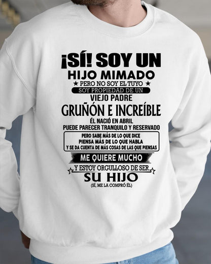 (Abril) Padre Increíble - Regalo especial para hijo - T04 (Sku.tbn07-04)