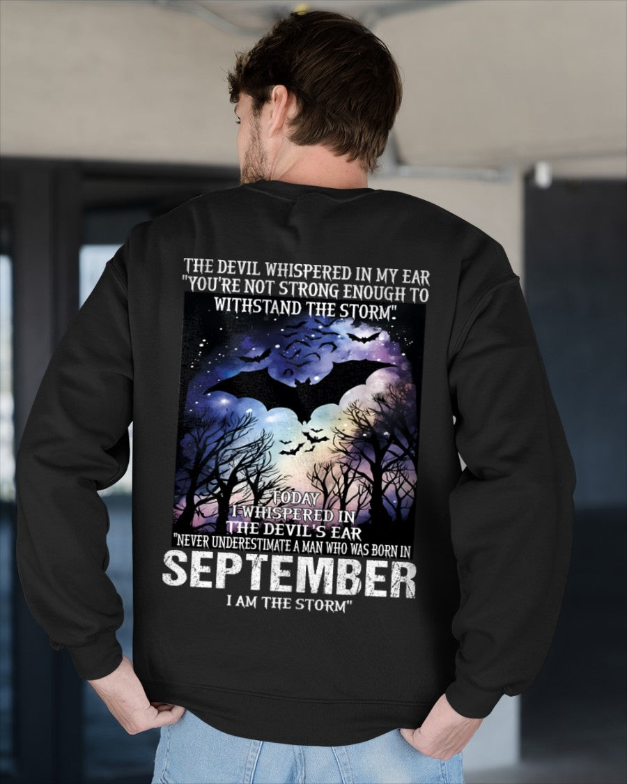 Never Underestimate a Man Born in September – I Am the Storm - ccdi09 male (SKU10-52-09)