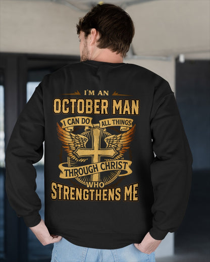 I’M AN OCTOBER MAN I CAN DO ALL THINGS THROUGH CHRIST WHO STRENGTHENS ME - male / CCDI10 (SKU2605-88-10)