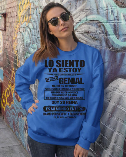 Octubre - Chico genial Nació en octubre - Regalo especial para novia - T10 (SKU04-18)