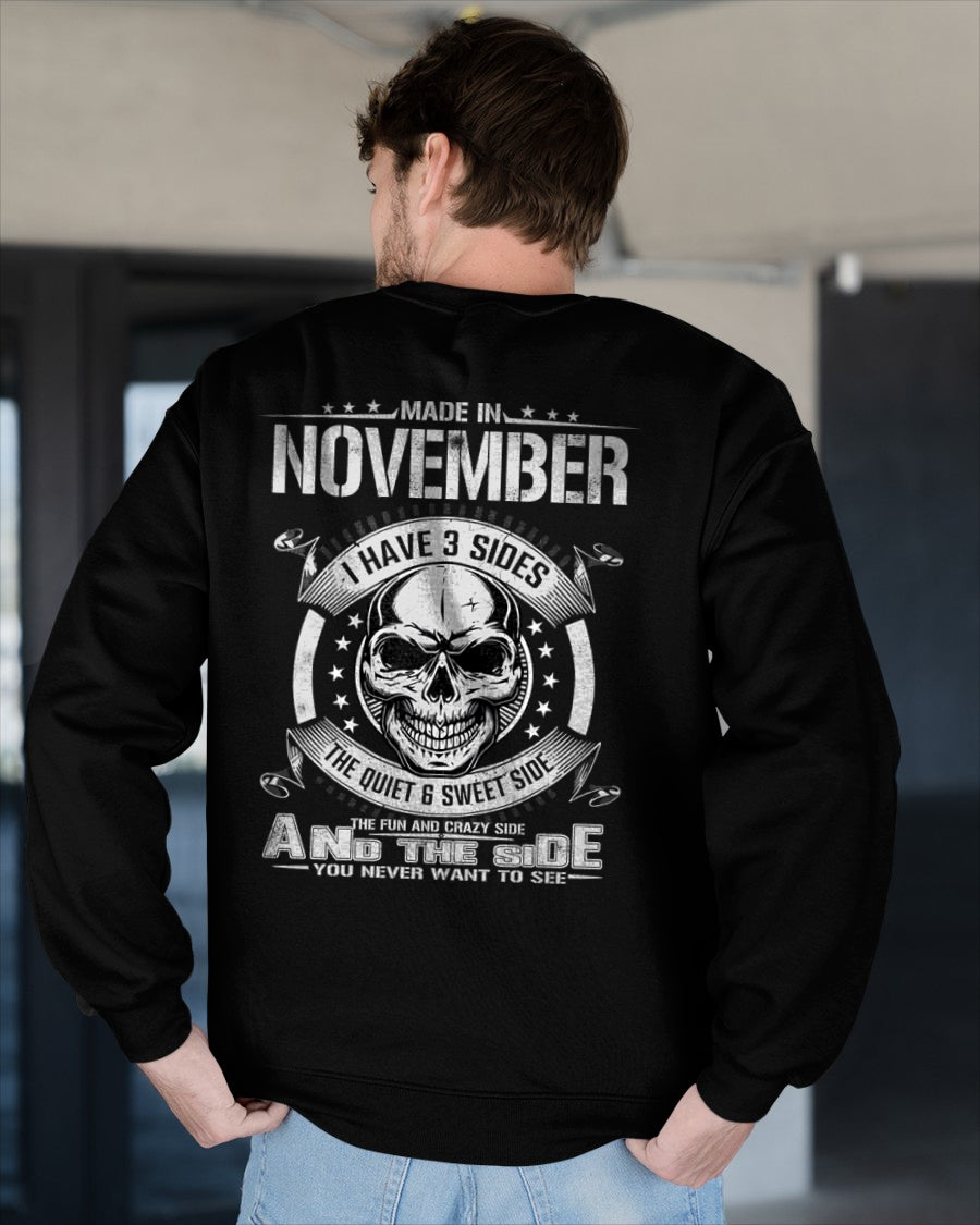 I WAS BORN IN NOVEMBER, I HAVE 3 SIDES male (SKU08-65-11)