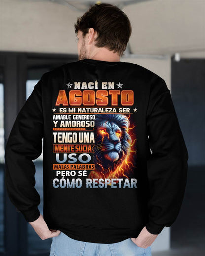 AGOSTO - MENTE SUCIA PERO SÉ RESPETAR - REGALO DE CUMPLEAÑOS PARA HOMBRES - CCDI08sp (SKU10-68-08)