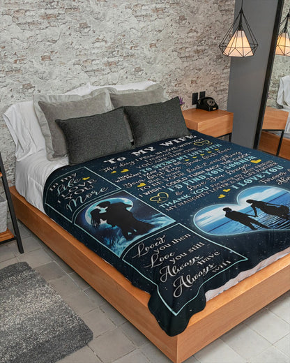 Special Gift For Your Wife Blanket - From Husband (SKU-CHAU-B11)