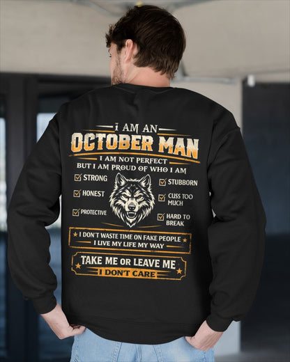 "I AM AN OCTOBER MAN" - Birthday Gift For October Men - Male ccdi10 (SKU2602-45-10)