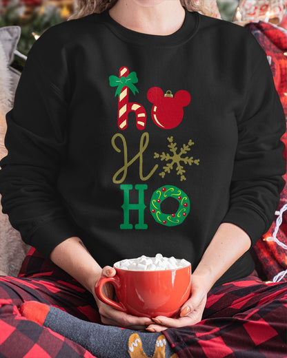 Disney Mickey Icon Ho Ho Ho Holiday T-Shirt Men Women (SKU-MRCM-14) FMA