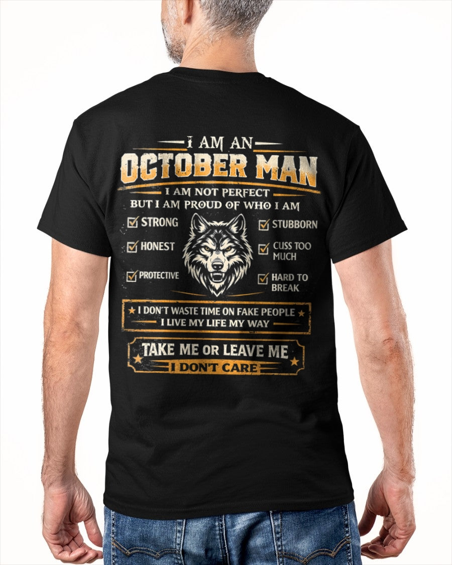 "I AM AN OCTOBER MAN" - Birthday Gift For October Men - Male ccdi10 (SKU2602-45-10)