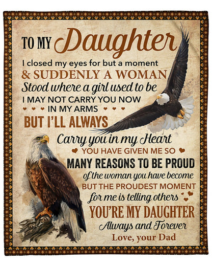 Special Gift For Your Daughter Blanket - From Dad