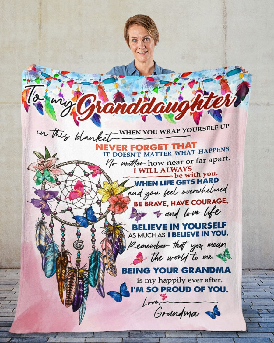 Special gift for your granddaughter - from grandma Blanket (SKUB10-86)