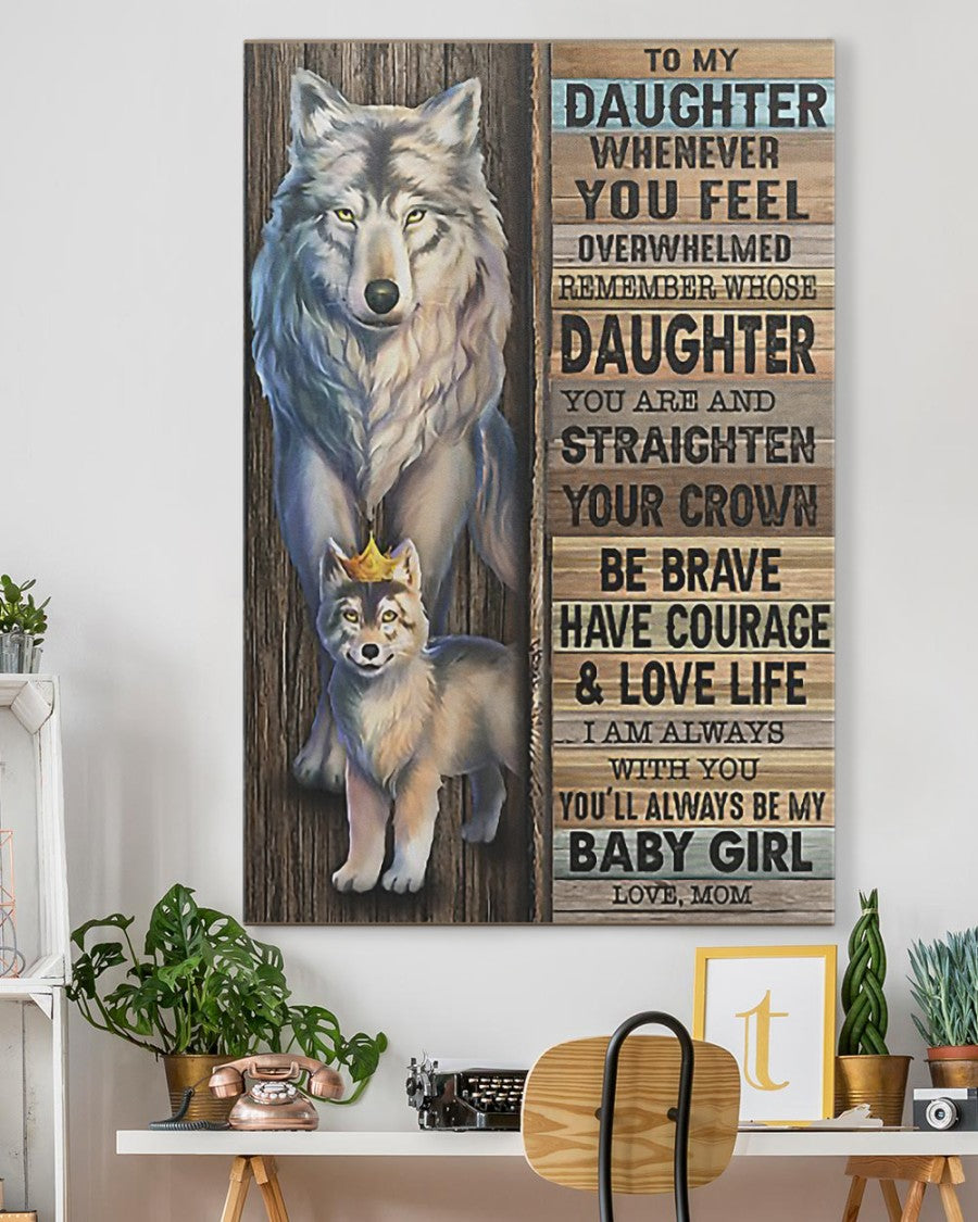 TO MY DAUGHTER FROM MOM CANVAS
