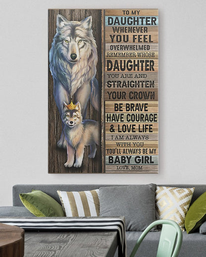TO MY DAUGHTER FROM MOM CANVAS