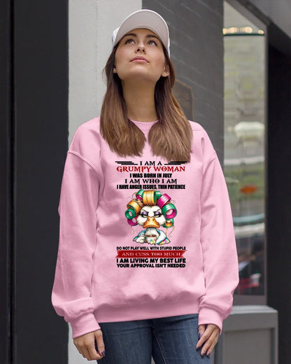 JULY - GRUMPY WOMAN - BIRTHDAY SHIRT FOR WOMEN - FMA / CCDI07 (SKU26T-01-22-07)