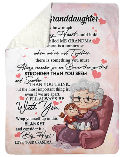 Special gift for your granddaughter blanket - from grandma (SKUB06-79)