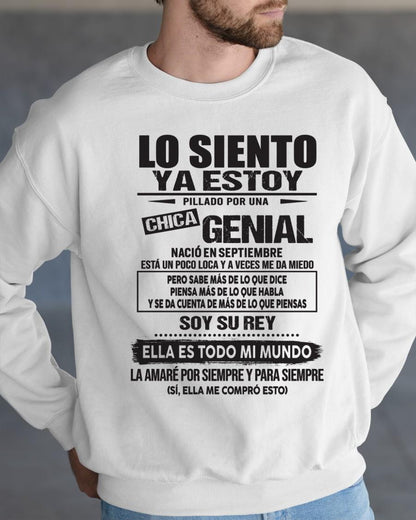Septiembre Chica Genial - Regalo especial para tu novio - T09 (SKU05-95-09)