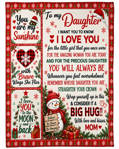 Special Gift For Your Daughter Blanket - From Mom (SKU2609-374)