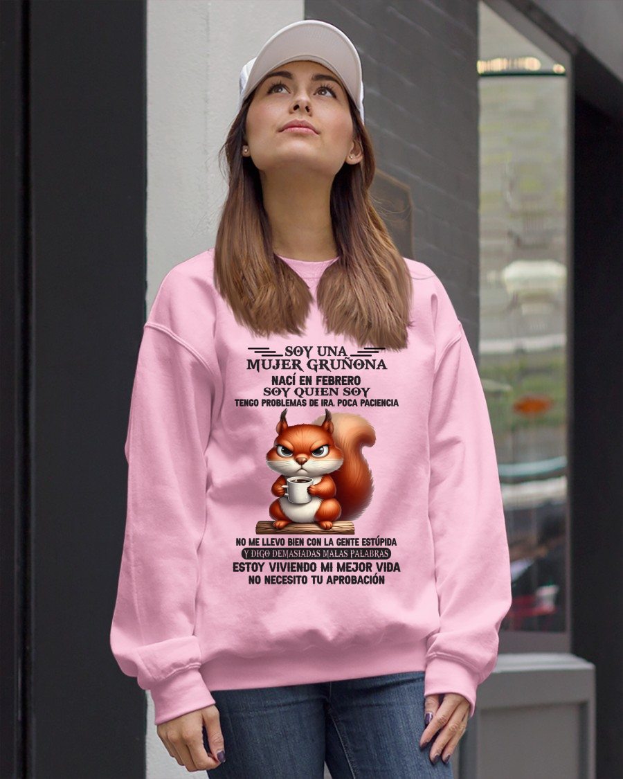 FEBRERO - MUJER GRUÑONA - REGALO DE CUMPLEAÑOS PARA MUJERES - CCDI02sp (SKU09-36-02)