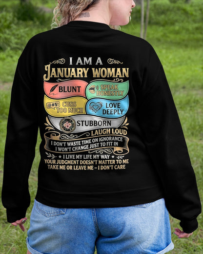 "I AM A JANUARY GIRL" - Birthday Gift For January Girls - FMA ccdi01 (SKU2604-57-01)