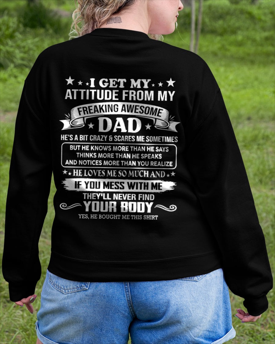ccdi00 - Freaking Awesome Dad - Birthday Gift From Dad / Man - (SKU2604-181-00)