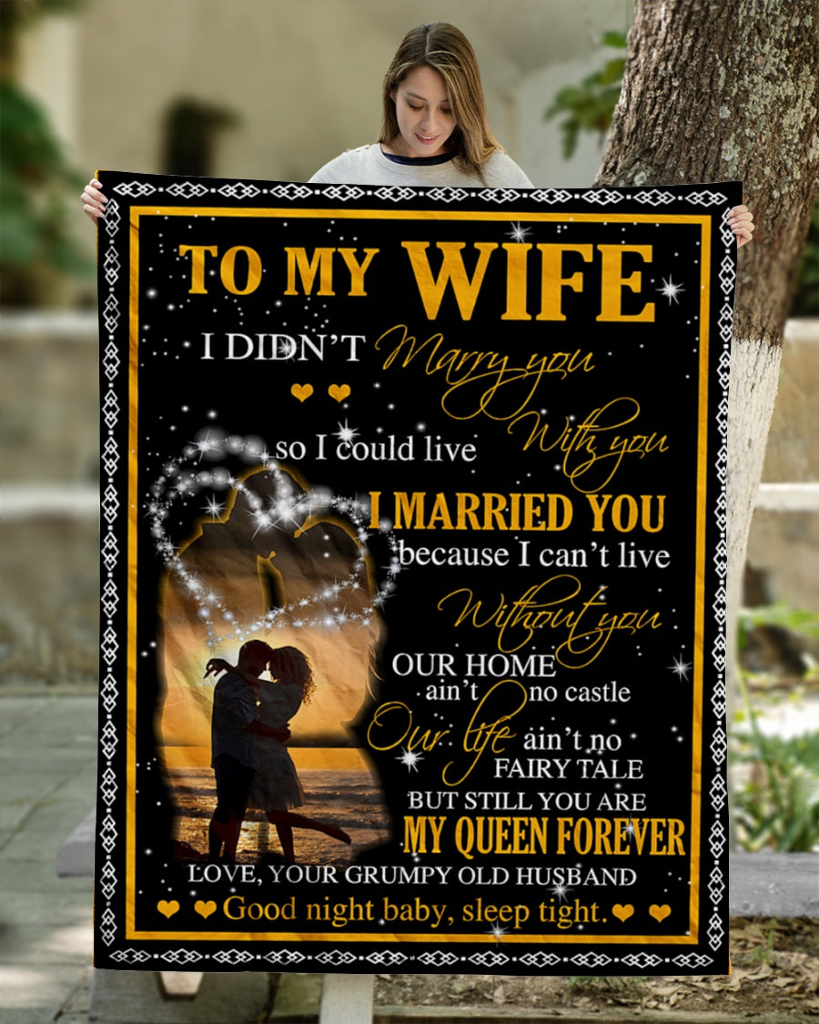 Special Gift For Your Wife Blanket - From Husband (SKUB07-28)