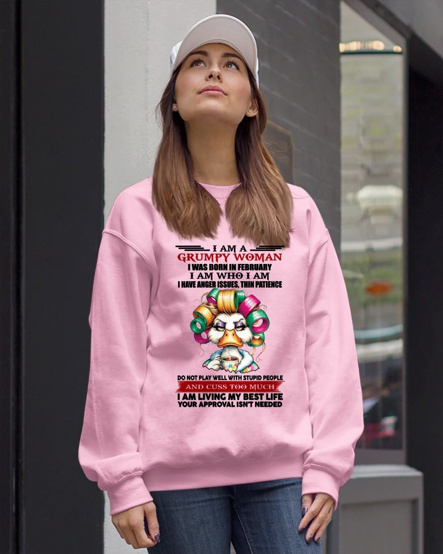 FEBRUARY - GRUMPY WOMAN - BIRTHDAY SHIRT FOR WOMEN - FMA / CCDI02 (SKU26T-01-22-02)