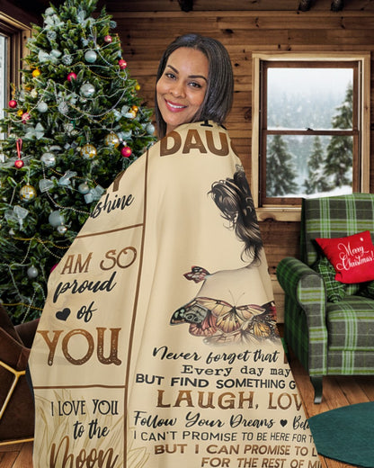 Special Gift For Your Daughter Blanket - From Mom (SKUB12-188)