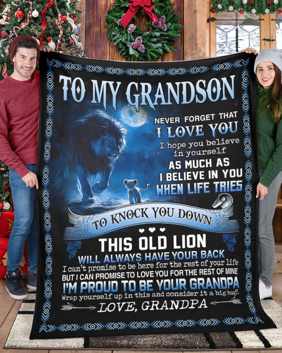 Special Gift For Your Grandson Blanket - From Grandpa (SKUB12-138)