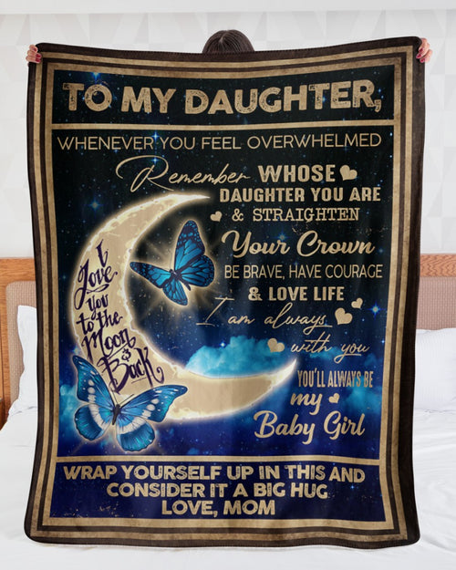 Special Gift For Your Daughter Blanket - From Mom (SKU-CHAU-B26)
