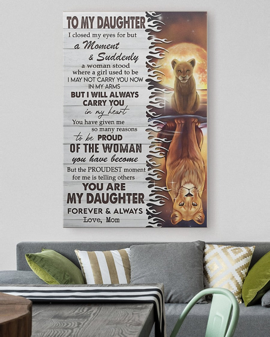 TO MY DAUGHTER FROM MOM CANVAS