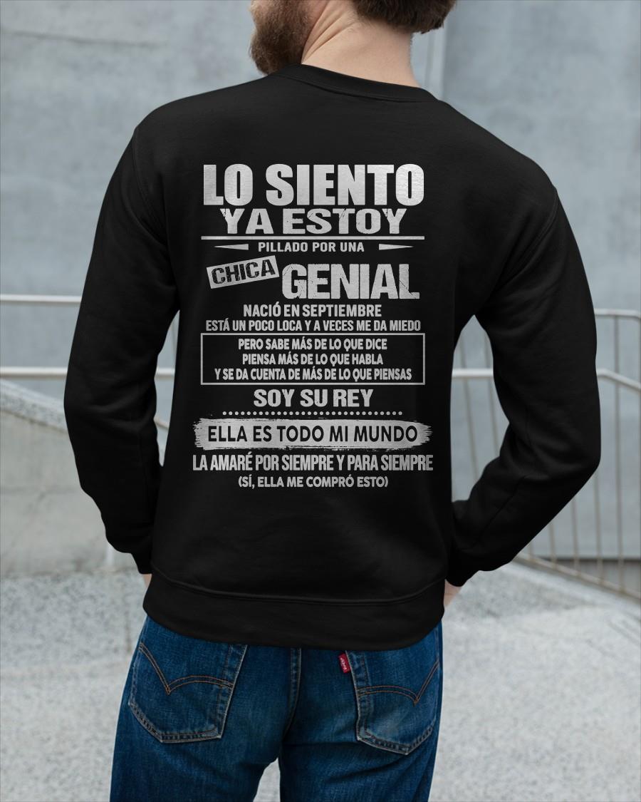 Septiembre - Chica genial nació en septiembre - Regalo especial para novio - Black - T09 (SKU05-80-09)