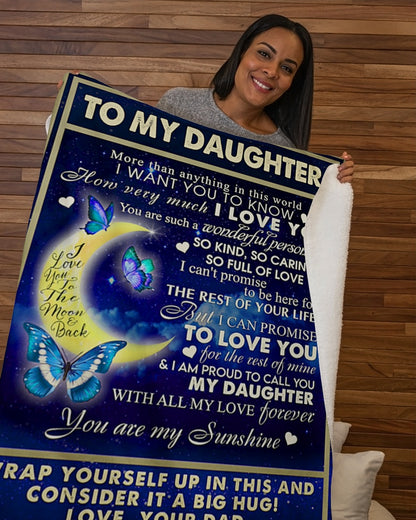 Special gift for your daughter blanket - from Dad (SKUB06-91)