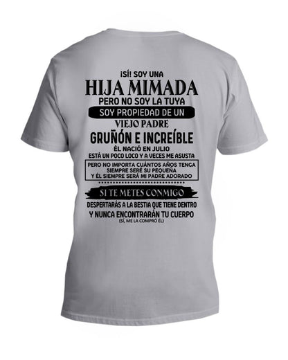 Julio - Padre increíble nacido en julio - Regalo perfecto para tu hija - T07 (SKU05-91-07)