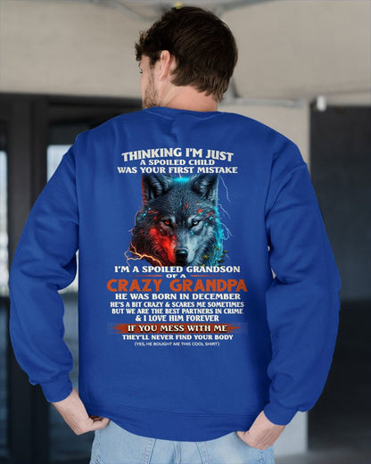 DECEMBER - SPOILED GRANDSON - GIFT FROM GRANDPA - CCDI12 (SKU26T-01-43-12)