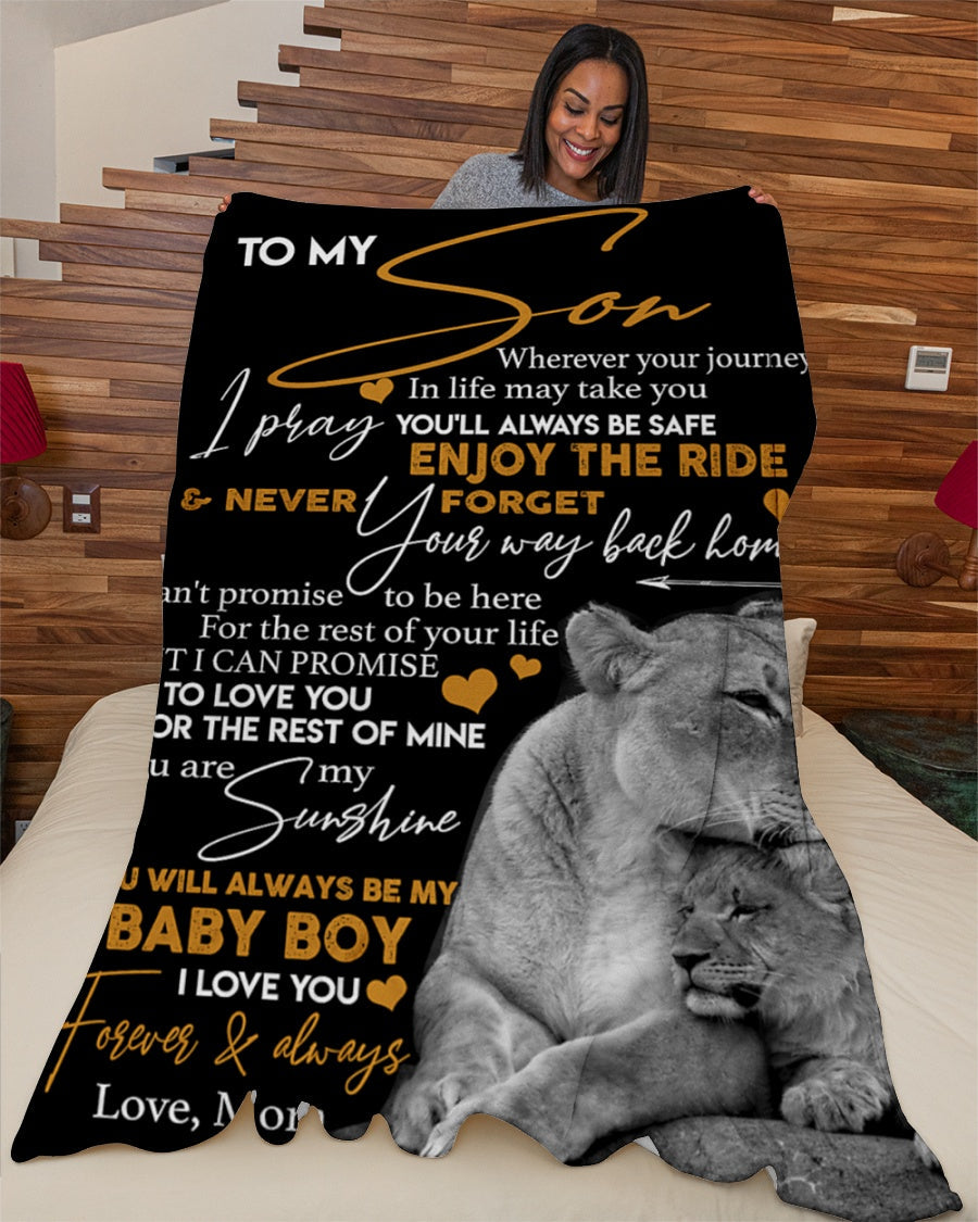 Special gift for Son - from mom Blanket (SKUB06-105)