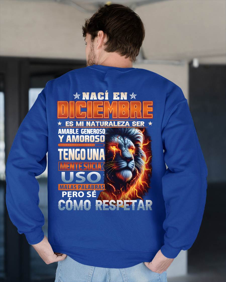 DICIEMBRE - MENTE SUCIA PERO SÉ RESPETAR - REGALO DE CUMPLEAÑOS PARA HOMBRES - CCDI12sp (SKU10-68-12)