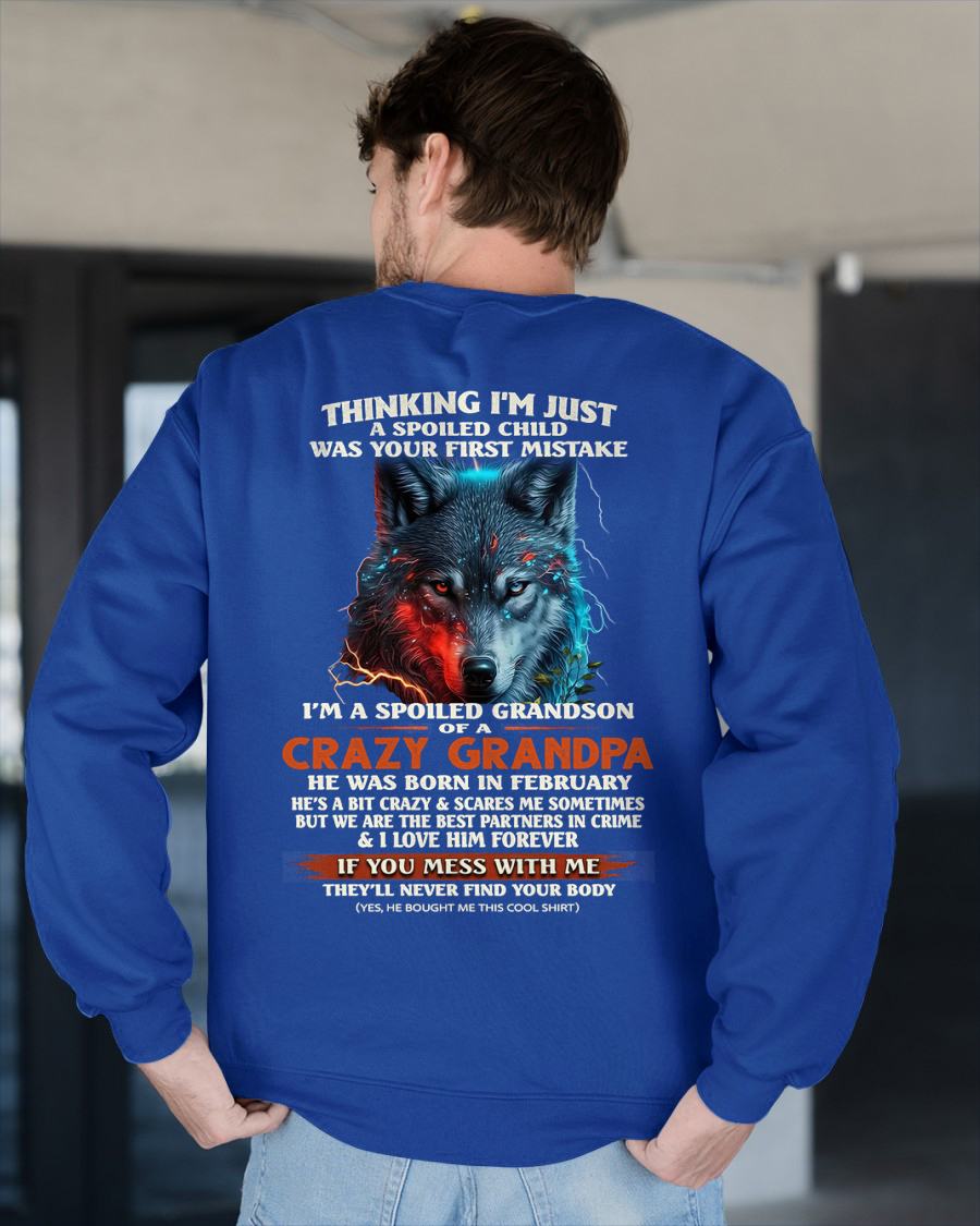 FEBRUARY - SPOILED GRANDSON - GIFT FROM GRANDPA - CCDI02 (SKU26T-01-43-02)