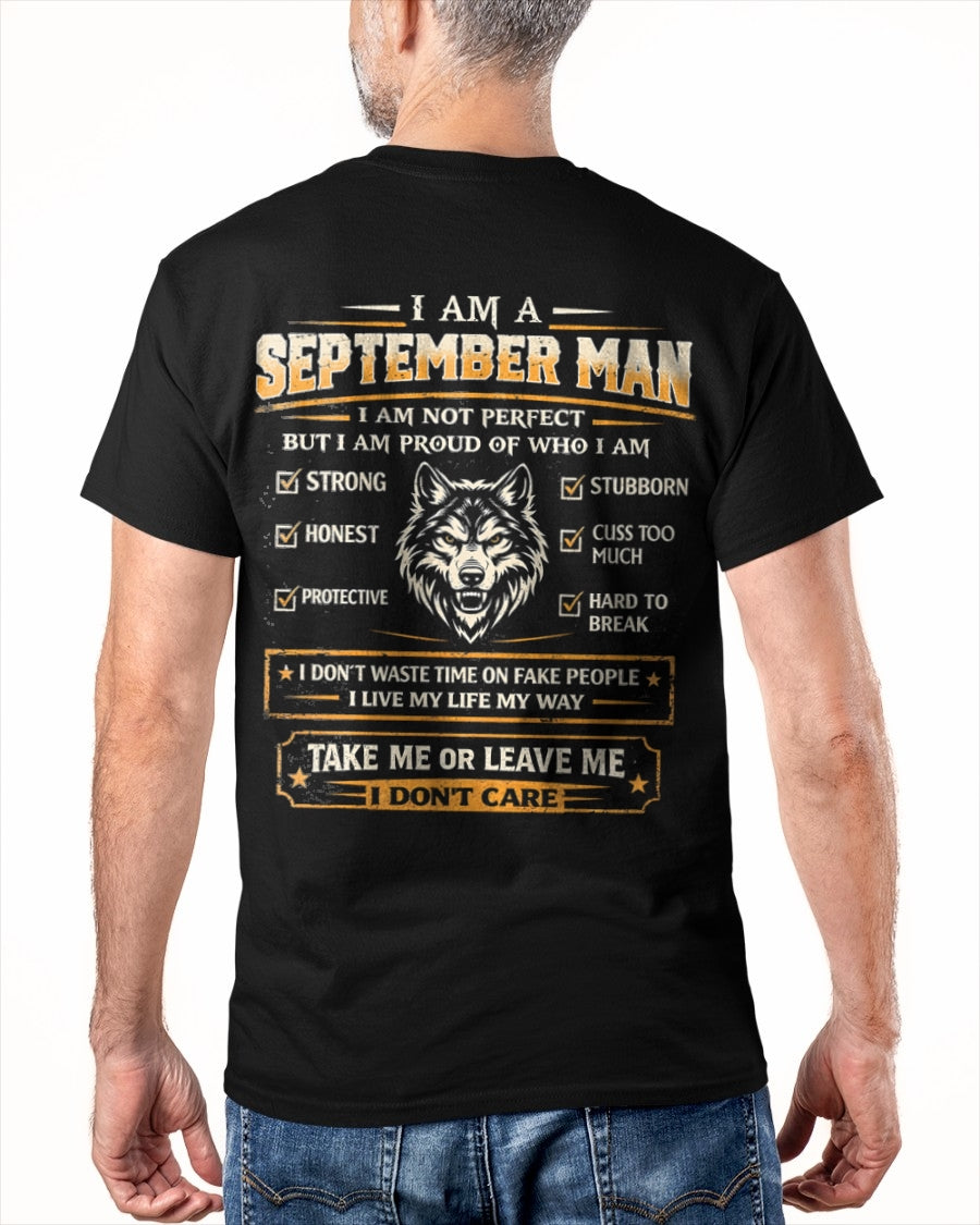 "I AM A SEPTEMBER MAN" - Birthday Gift For September Men - Male ccdi09 (SKU2602-45-09)