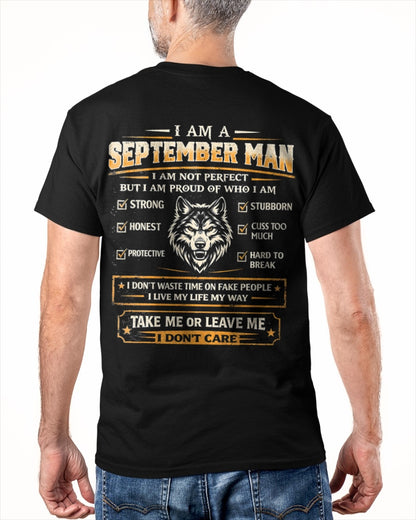 "I AM A SEPTEMBER MAN" - Birthday Gift For September Men - Male ccdi09 (SKU2602-45-09)