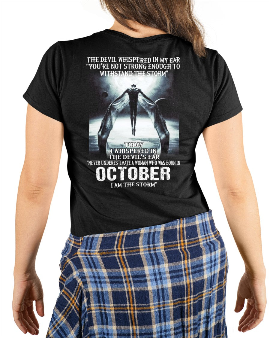 OCTOBER - NEVER UNDERESTIUNDER A WOMAN - I AM THE STORM-FMA-(SKU-CHAUU-10)