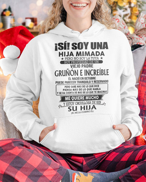 Padre nacido en Octubre - Regalo especial para hija - TBN - T10 (Sku.TbnA16-10)