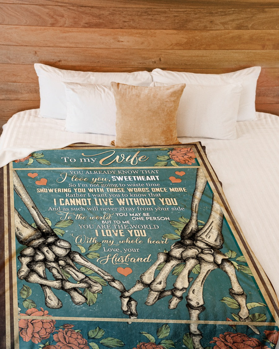 Special blanket for wife - from husband (SKUB09-103)