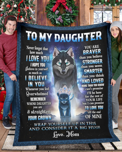 Special Gift For Your Daughter Blanket - From Mom (SKUB12-88)